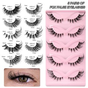 Lashes Fox Eyes False Eyelashes Cat Eye Lashes Lash Extension Supplies Winged Cosplay Faux Cils Beauty Female Makeup Tools Manga