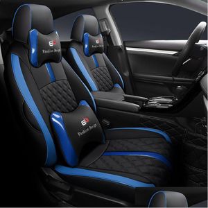 Seggiolino auto speciale dal design originale Ers per Honda Civic 11a generazione Cuscino di protezione perfetta Cuciture in pelle PU Goccia interna D