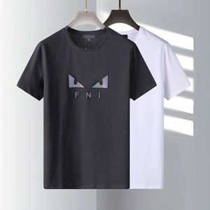 Designer Luxury Fends FF Classic 2023 High Edition Fashion Brand Short Sleeve Men's T-shirt Women's Round Neck Comfortable Pure Cotton Summer New Couple