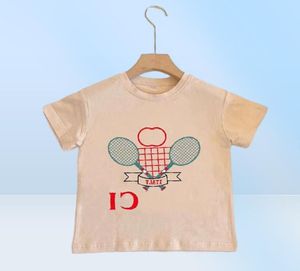 Baby Designer Kid T-shirty Summer Girls Chłopcy TES Moda Dzieci swobodny topy Listy wydrukowane T koszule 7 kolorów 8139589