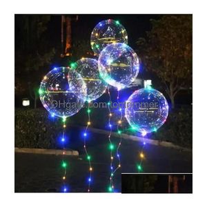 Balloon 20 Inch Luminous Balloons With Light String Led For Party Decoration Drop Delivery Toys Gifts Novelty Gag Dhc8N