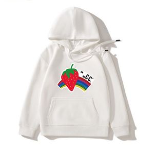 Brand Kid Hoodie Baby Children Clothing Kids Designers Strawberry Outwear Printed Hooded Hoodies pojkar Girls Luxury Sweatshirts Cyd23102507