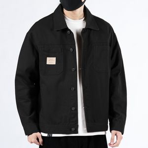 Männer Jacken Frühling Und Herbst 2023 Neue Denim Jacke Trendy Junge Hübsche Lose Mode männer Cargo Jacke