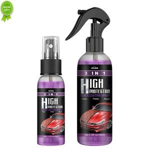 3 em 1 carro revestimento de cerâmica spray automático nano cerâmica CATING POLITO Spraying Cera Pintura Removedor de reparo de arranhões 30ml/100ml