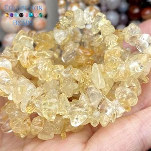 Outros naturais irregulares citrinos amarelo cristal pedra solta espaçador contas para fazer jóias diy pulseiras acessórios inteiros 15224u