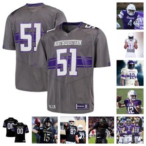 Northwestern Wildcats Football Jersey 28 Braden Turner 16 Cole Shivers 84 Hunter Welcing 88 Marshall Lang 56 Josh Thompson 5 Jacob Gill 19 J.J. Lewis