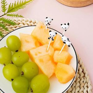 Forks Durable Non-stick Cute Panda Fruit Fun Animal Bento Picks Kids' Accessories For School Lunch