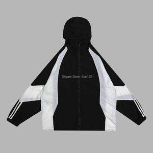 Erkek Ceket Balen Sıradan Uzun Kollu Günlük Güneş Koruyucu Ceket Hoody High Street Outwear Coats Designer Windbreaker Giyim Üst