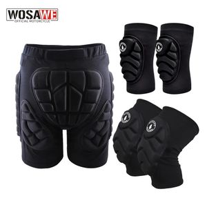 Skiing Padded Shorts WOSAWE Outdoor Sports Ski Skate Snowboard Protection Skiing Protector Knee Pads Skating Protective Hip Padded Shorts XS3XL 231025