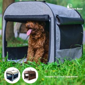 Köpek Taşıyıcı Su geçirmez evcil hayvan yatak yolculuğu için uzun yolculuk taşınabilir kafes kulübesi hamile odası açık sandık köpekleri