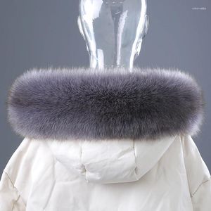 Шарфы высокого качества с воротником из искусственного меха, женские зимние мягкие пушистые шарфы, мужские и детские куртки, полоски на капюшоне 90 см 18 см
