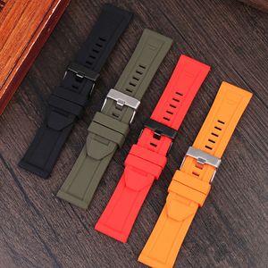 Watchband för Diesel DZ4318 4476 4496 7395 4323 4283 Stora Dial Men Rubber Silicone Watch Strap Accessories Armband 26mm 24mm