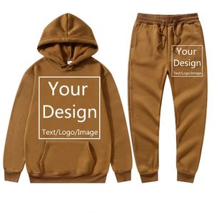 Men's Tracksuits Brand Men Track Suit Jogging Sportswear Set Autumn Winter Fahion Printed Women Hoodies Pants Suit Custom Your 231025