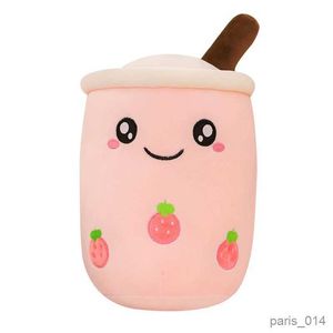 Мягкие плюшевые животные 24-50 см Bubble Tea Плюшевые игрушки Бутылка для фруктового сока Виноградный жемчуг Чай с молоком Подарок R231026