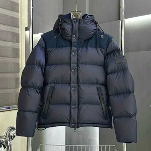 Burrberry Mens Winter Jacket Women Down Two Pieceベストセットフード付きウォームパーカコートフェイスメンズパフレタープリントプリントプリント3 4kn7