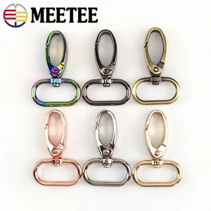 Saco peças acessórios 50 pçs cinta de metal fivelas lagosta fecho saco fivelas webbing snap ganchos bolsa cabides diy chaveiro couro parte acessórios 231026