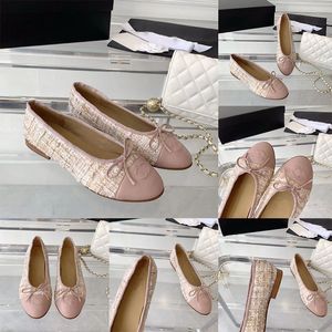 Paris luxury designer ballet flats shoes lace flats women brands quilted genuine leather slip on ballerina round toe ladies dress shoe