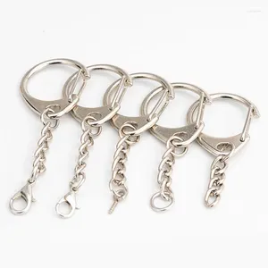 Keychains 10st Snap Hook Trigger Clips Buckles For Keychain Lobster Clasp Hooks Halsband Key Ring smycken leveranser