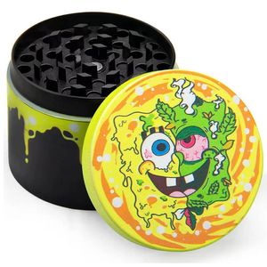 30st Rick Zinc Alloy Grinder 50mm rökning Tillgång Herb Rå tobakslipor 5Colors 4 lager örter krossade färgglada slipmaskiner fabrikspris bong