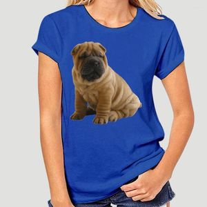 Мужские футболки в стиле хип-хоп, новинка, брендовая одежда, футболка с милой собакой шарпея, Homme, индивидуальные 9001A