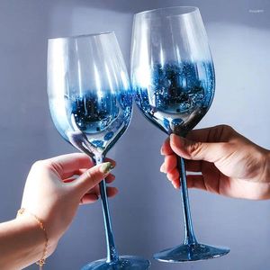 Wine Glasses Selling Star Sky Crystal Glass Goblet Blue Red Cup Household High Beauty Light Luxury Water Party Champagne