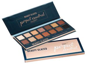 Drop 6 pcslot Beauty Glazed Matte Eyeshadow Pallete 14 Color Glitter Eye shadow Make up palette Warm Luminous Beautiful makeup pa2955921