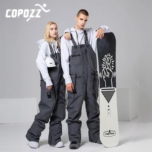 Calças de esqui Copozz homens mulheres jaqueta de esqui calças de esqui inverno quente à prova de vento impermeável casaco de esqui macacão esporte ao ar livre roupas de esqui snowboard 231025