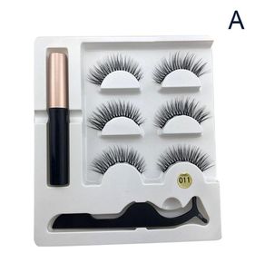 5 Magnet Eyelash Magnetic Liquid Eyeliner Magnetic False Eyelashes Tickare Set Waterproof Long Lasting Eyelash2409961