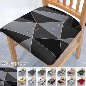 Chair Covers Waterproof Cover Pattern Cushion Elastic Seat For Living Room Machine Washable Home Decoration