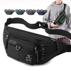 Waist Bags Sports Waist Bags For Men Casual Nylon Outdoor Crossbody Packs Unisex Fanny Pack Travel Phone Storage Pouch Chest Bags Leg Bag 231026
