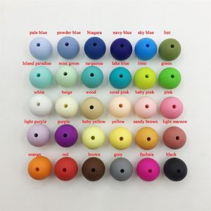 12mm silikon boncuklar silikon boncuk 100pcs lot gıda sınıfı diş çıkarma hemşirelik çiğneme yuvarlak boncuklar gevşek silikon boncuklar287j