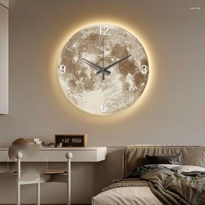 Wall Clocks Modern Design Led Clock Digital Luxury Round Acrylic Quiet Unusual Relojes De Pared Living Room Furniture