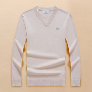 Herrmode splice falska två stycken set vinter populär tröja koreansk version casual rand skjorta krage pullover kappa