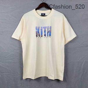 Kith Men's T-shirts Embroidery Kith T-shirt Oversize Men Women York t Shirt High Quality Casual Summer Tops Tees CMUT