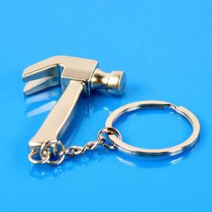 100pcs mini metal keychain personality claw hammer model claw hammer key chain ford favors fy5844 1026