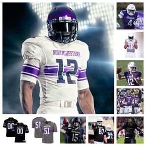 Maglia da calcio Northwestern Wildcats 33 Braydon Brus 7 Anthony Tyus III 20 Joseph Himon II 4 Cam Porter 54 Tyler Gant 45 Cullen Coleman 74 Nick Herzog