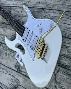 Guitarra elétrica irregular, corpo de amieiro, ouro, agitação dupla, madeira importada e pintura brilhante, em estoque, envio rápido