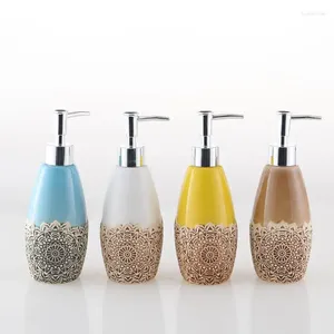 Liquid Soap Dispenser 1 Pc 320ml Ceramics European Style Shampoo Bottles Wristband Hand Bathroom Accessories