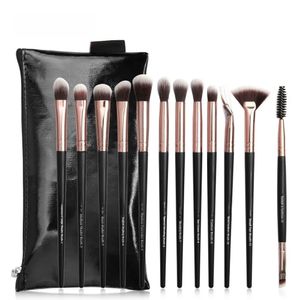 Makeup Tools 12st Eye Brush Sets Shadow Concealer Blending Lip för nybörjare 231025