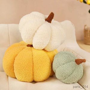 Fyllda plyschdjur Simulering Pumpkin Vegetabilisk kudde Plush Toy Photography Props Children's Doll Home Soffa Bedroom presenter