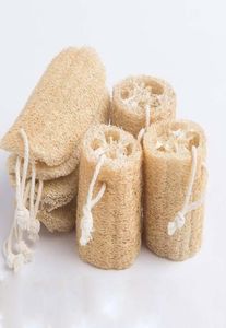 Natural Loofah Luffa Cepillos de baño Suministros Producto de protección del medio ambiente Limpiar Exfoliar Frotar Espalda Toalla suave Cepillo Olla Wash9188623