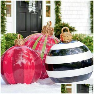 Christmas Decorations 60Cm Decor Pvc Balls Inflatable Ball Toy Nt Tree Outdoor 2022 New Year Ballno Light Drop Delivery Home Garden Fe Dhylt