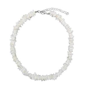 Girocolli 2021 Della Boemia Naturale Puka Borsette Colore Bianco Chip Irregolare Della Collana Del Choker per Le Donne Degli Uomini Collares De Moda Kolye299A