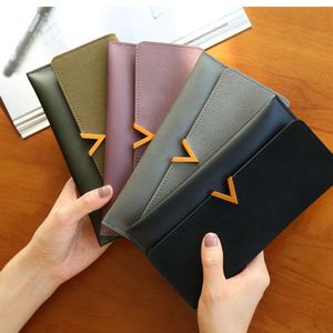 Women Long Wallet Clutch Purse Design Lady Leather Money Bag Double Zipper Female Wristlet Phone for Fashion