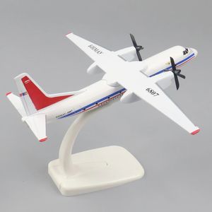 Modello di aereo 20 cm 1/400 Modello di aereo in metallo Mongolia Xinzhou 60 Aviazione Airbus Simulazione Materiale in lega Pressofusione Giocattolo per bambini Ornamento 231025