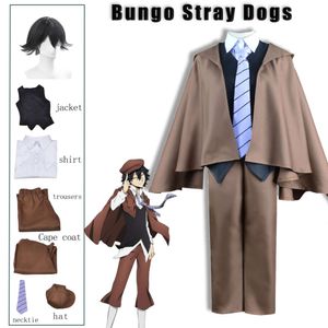 Edogawa Rampo Cosplay Anime Bungo Stray Dogs Halloween Kostüme Perücke Unisex Detektiv Uniform Anzug Volle Party Colthing