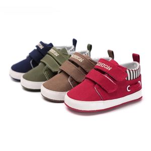 Erste Wanderer Kleinkind Babys Jungen Mädchen Schuhe Weiche Sohle Canvas Solide Schuhe Für geborene Kleinkind Krippe Mokassins Brief Drucken AntiSlip 231026