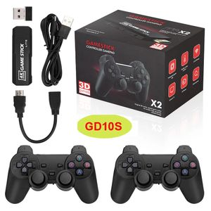 Game Controllers Joysticks GD10 S Video Game Console Built-in 40000 Retro Handheld Game Player Console Wireless Controller TV Game Stick 4KHD for PSP/GBA 231025