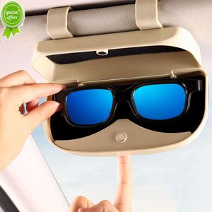 Ny bil Sunshade förvaringspåse Solglasögon Holder Interior Auto Sun Visor Sun Glasses Box Universal Card Case MOMP Support Accessories