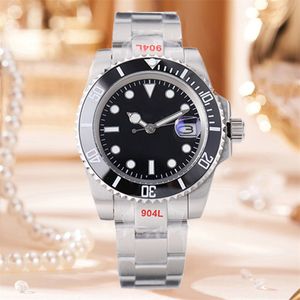 MENS ROLLEVARSA AAA Automatisk mekanisk keramik 40mm full rostfritt stål lysande designer titta på affärs casual montre de luxe sub armbandsur